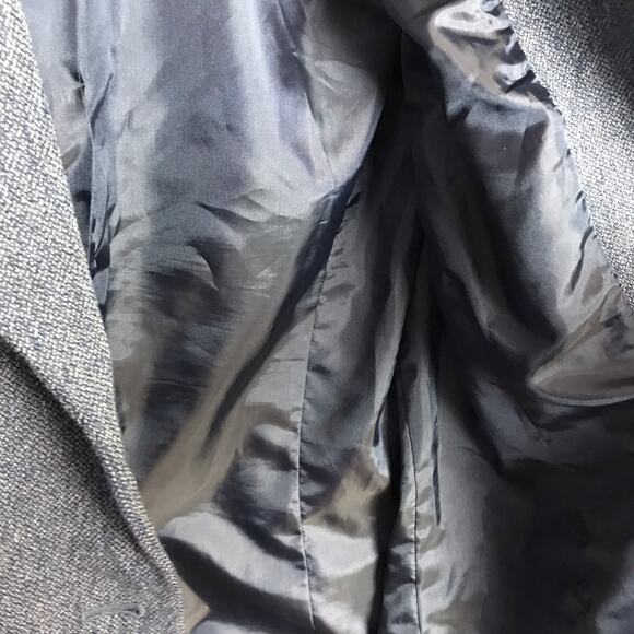 Talbots Vintage Label Women's 8 Petite 8P 100% Wool Blue 3 Button Blazer - Picture 7 of 13